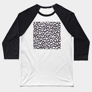 Grayscale Cheetah Baseball T-Shirt